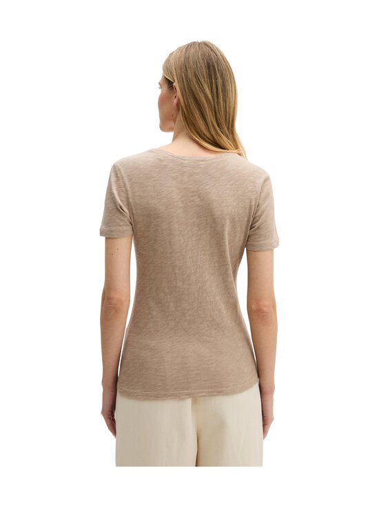 Marc O'Polo - T-särk Deep Round Neck - 742 EARTHY TAUPE | Stockmann - photo 3