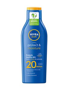 NIVEA - Protect & Moisture Sun Lotion SPF20 -aurinkosuojaemulsio NIVEA - Protect & Moisture Sun Lotion SPF20 -aurinkosuojaemulsio | Stockmann