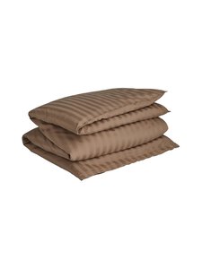 Gant Home - Stripes satīna gultasveļas komplekts - 259 TAUPE BEIGE | Stockmann