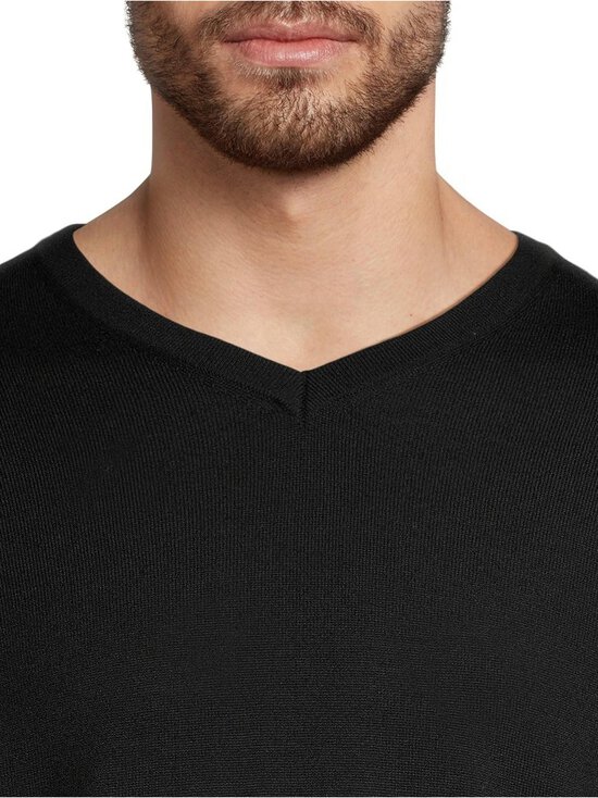 ESSENTIALS by Stockmann - Eric-merinoneulepaita - BLACK 99072 | Stockmann - photo 4