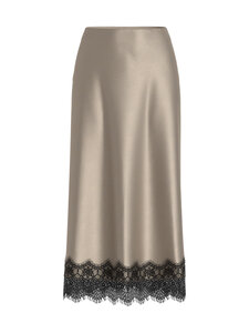 Vila - ViEllette High Waist Lace -nilkkapituinen hame - CEMENT DETAIL:BLACK LACE | Stockmann