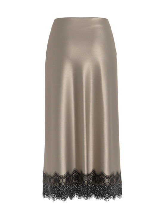Vila - ViEllette High Waist Lace -nilkkapituinen hame - CEMENT DETAIL:BLACK LACE | Stockmann - photo 2