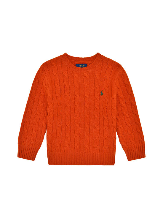 Polo Ralph Lauren - Cable-palmikkoneule - 500 DARK JAFFA ORANGE HEATHER | Stockmann - photo 1
