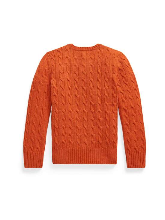 Polo Ralph Lauren - Cable-palmikkoneule - 500 DARK JAFFA ORANGE HEATHER | Stockmann - photo 3