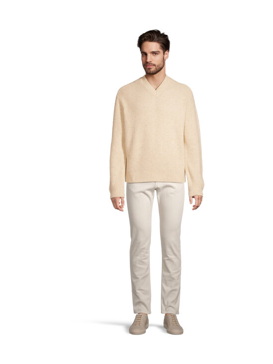 J.Lindeberg - Vitor V-neck Heavy Knit -neulepaita - C118 MOONBEAM MELANGE | Stockmann - photo 2