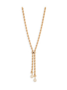 Lauren Ralph Lauren - Kaelakee Lindella Rope Pearl Yneck - GLD/ WHITE | Stockmann