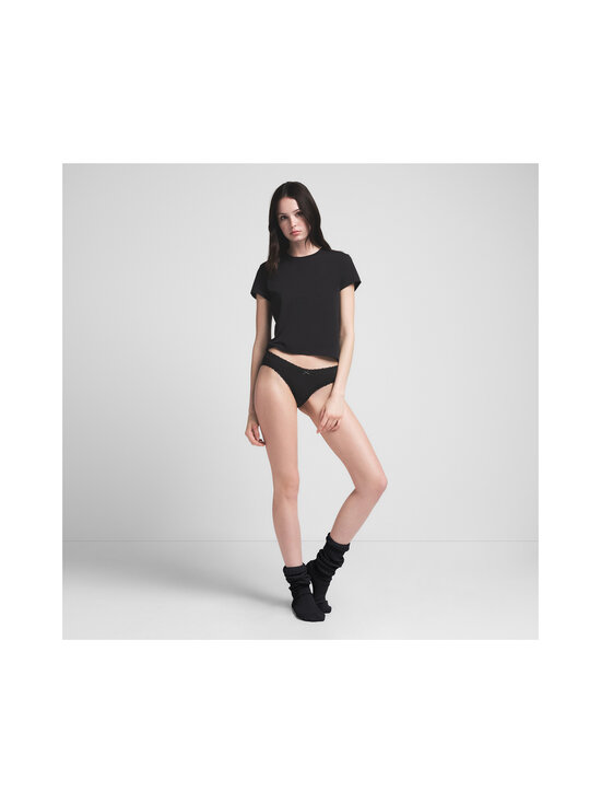 SKIMS - Lightweight Cotton Brief -pitsikoristeiset alushousut - SOOT TONAL | Stockmann - photo 4