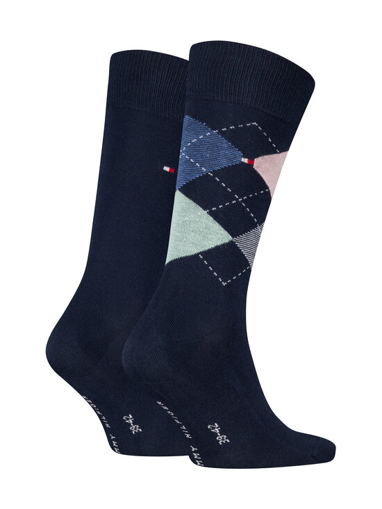 Tommy Hilfiger - Ruudulliset sukat 2-pack - 055 NAVY MULTICOLOR | Stockmann - photo 2
