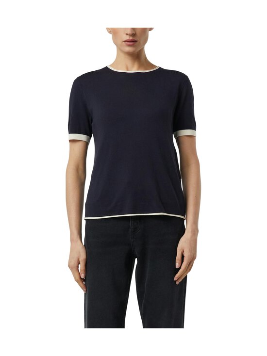Comma - Short Sleve -neule - 5976 NAVY WITH OFF WHITE | Stockmann - photo 4