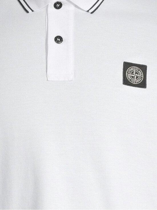 Stone Island - Logo polo krekls - V1001 WHITE | Stockmann - photo 4