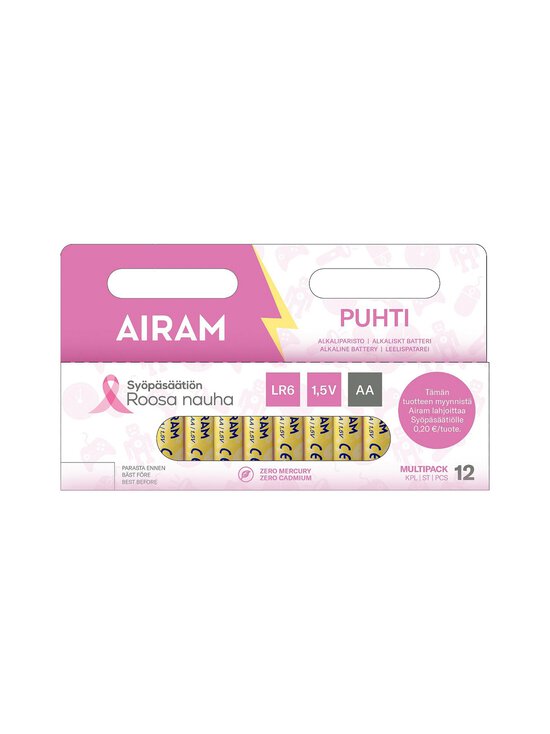 Airam - Pink Green Power LR6 AA -alkaliparistopakkaus 12 kpl - GREEN - photo 1 Airam - Pink Green Power LR6 AA -alkaliparistopakkaus 12 kpl - GREEN | Stockmann - photo 1