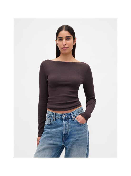 GAP - Modern Boatneck -trikoopaita - TERRA BROWN | Stockmann - photo 2