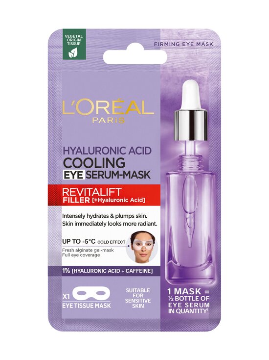 Revitalift Filler Hyaluronic Acid Cooling Eye Serum-Mask -silmänympärysnaamio 11 g