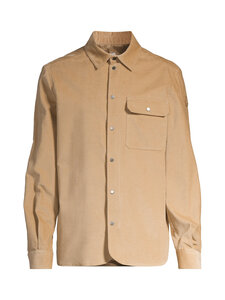 Moncler - Vakosamettikauluspaita - 236 MEDIUM BEIGE | Stockmann
