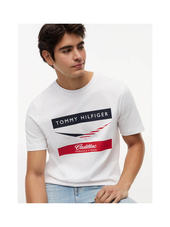 Tommy Hilfiger - TH x CF1 Chevron t-paita - YBR WHITE | Stockmann - photo 2