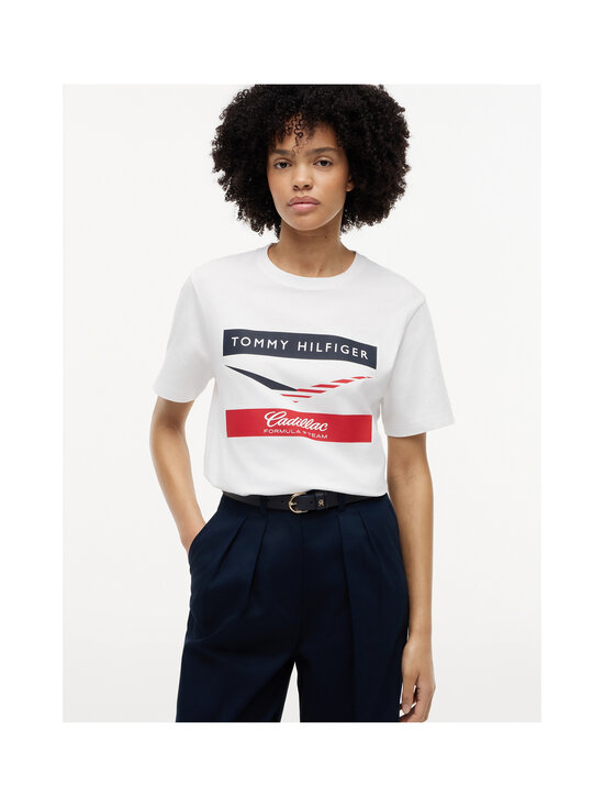 Tommy Hilfiger - TH x CF1 Chevron t-paita - YBR WHITE | Stockmann - photo 5