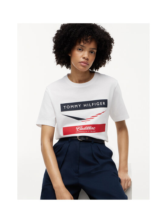 Tommy Hilfiger - TH x CF1 Chevron t-paita - YBR WHITE | Stockmann - photo 6