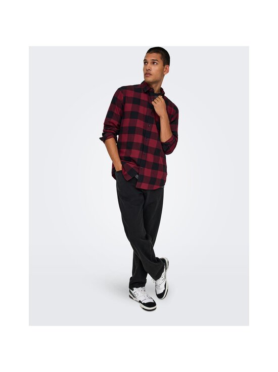Only & Sons - Onsgudmund flanellsärk - CABERNET | Stockmann - photo 5