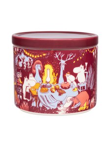 Moomin Arabia - Juhlan Aika -posliinipurkki 0,7 l - RED | Stockmann
