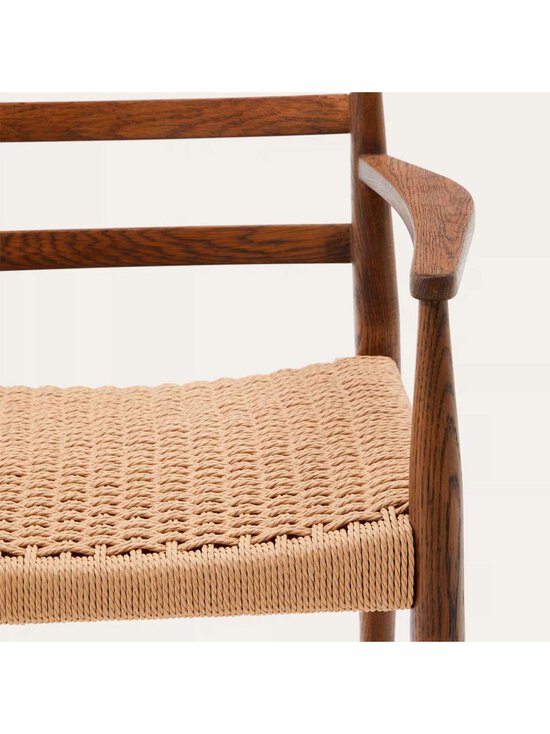Kave Home - Analy-tuoli käsinojilla pähkinä/paperinaru - BROWN | Stockmann - photo 4
