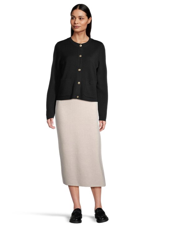 ESSENTIALS by Stockmann - Jacqueline-merinoneuletakki - BLACK 99070 | Stockmann - photo 2