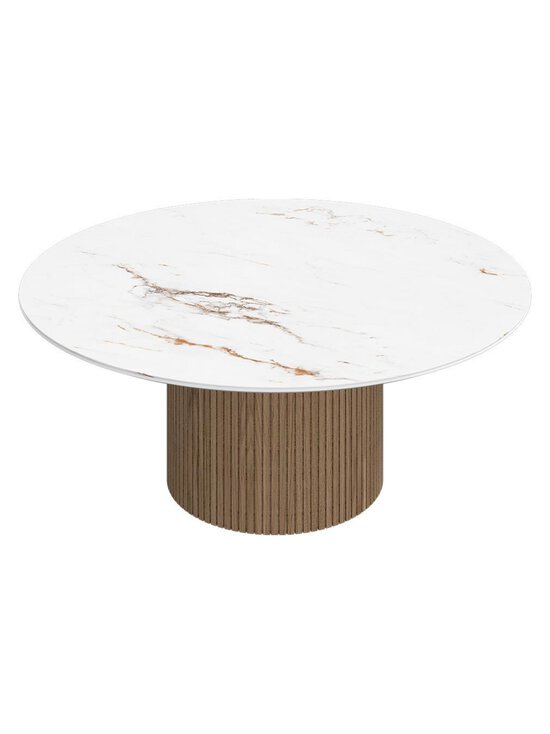 BoConcept - Santiago-sohvapöytä valkoinen keramiikka / tammi ⌀ 99 cm - WHITE | Stockmann - photo 2