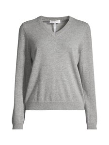 ESSENTIALS by Stockmann - Kašmiirkudum Sally V-neck - GREY MEL - HUSKY MC-27015 | Stockmann
