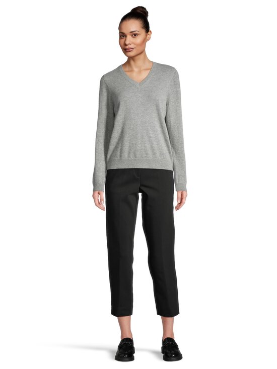 ESSENTIALS by Stockmann - Sally V-neck -kashmirneule - GREY MEL - HUSKY MC-27015 - photo 2 ESSENTIALS by Stockmann - Sally V-neck -kashmirneule - GREY MEL - HUSKY MC-27015 | Stockmann - photo 2