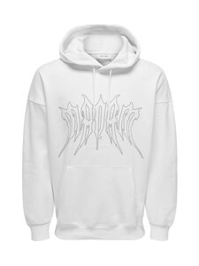 Only & Sons - OnsRhinestone džemperis ar kapuci - BRIGHT WHITE | Stockmann