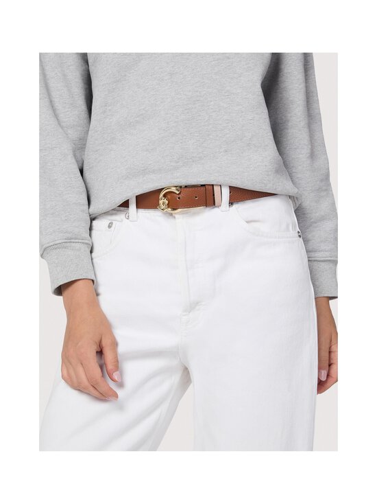 Coccinelle - Bicolor-nahkavyö - 850 COGNAC/ROSETTE | Stockmann - photo 3