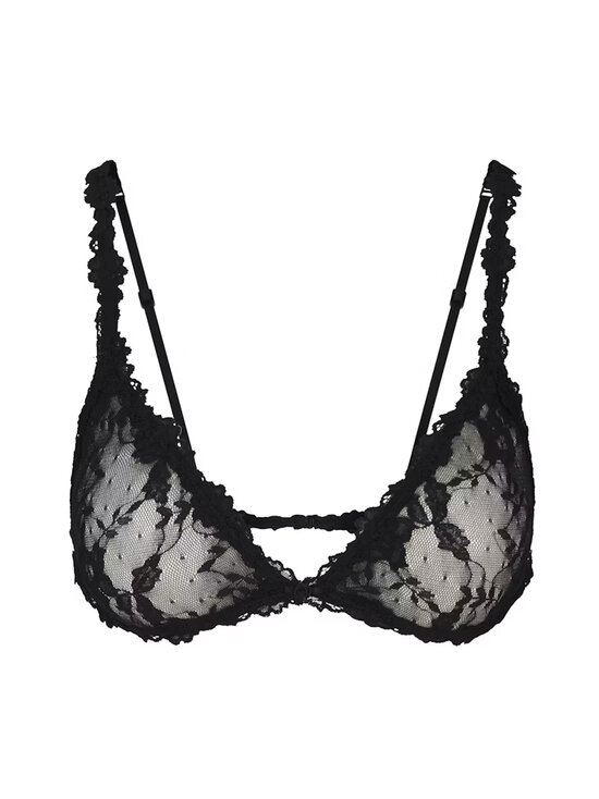 SKIMS - Stretch Lace -kolmiorintaliivit - SOOT | Stockmann - photo 1