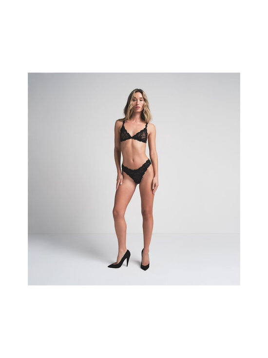 SKIMS - Stretch Lace -kolmiorintaliivit - SOOT | Stockmann - photo 5