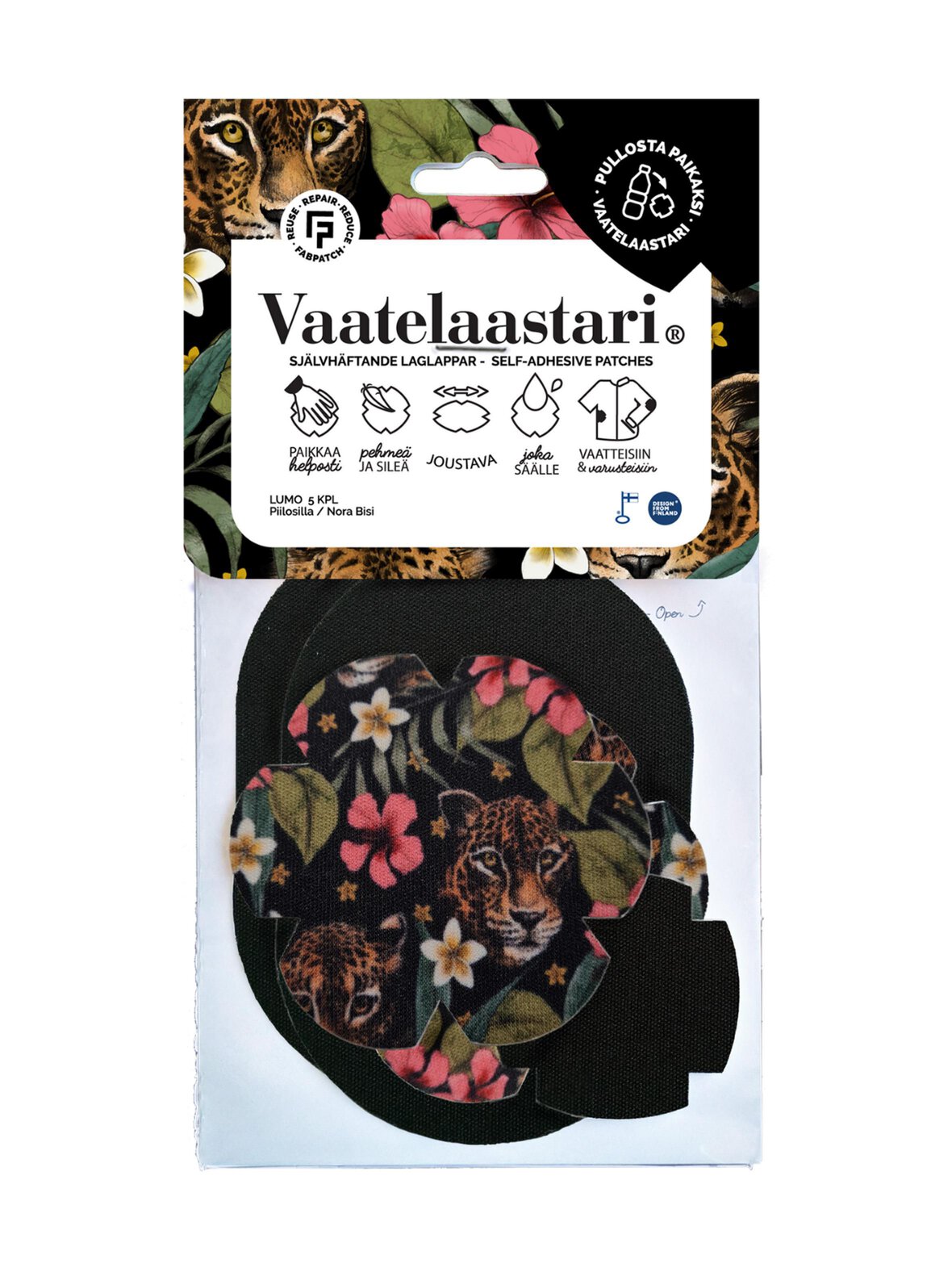 Vaatelaastari Lumo- tekstiilin korjauslaastari