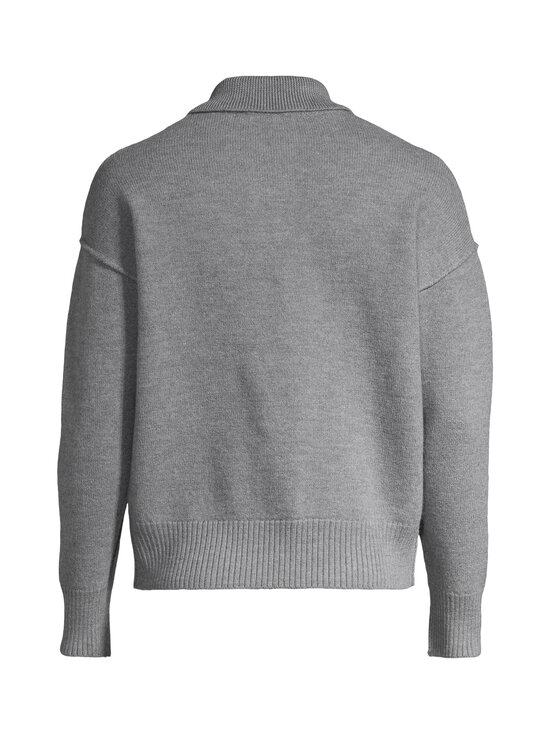 Ami Paris - Quota Contrasted Ami De Coeur -pikeeneule - A273 GRIS CENDRE CHINE/NOIR | Stockmann - photo 2