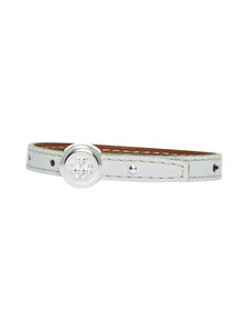 Tory Burch - Icon Leather -rannekoru - LIGHT SILVER / BUTTERFLY BLUE | Stockmann