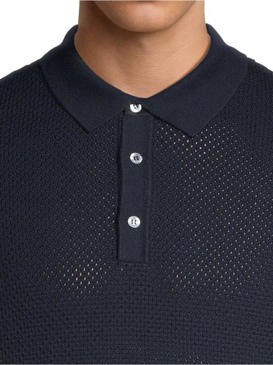 Sunspel - Cotton Mesh - neulottu pikeepaita - NAVY | Stockmann - photo 4