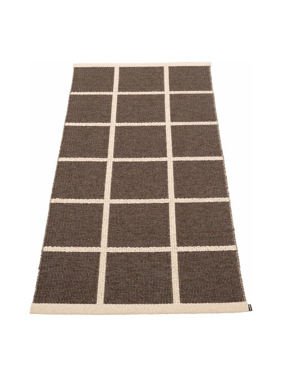 Pappelina - Criss Hemmed -matto - DARK BROWN DARK BROWN/CREAM/CREAM EDGE | Stockmann - photo 1