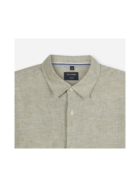 Olymp - Regular Fit Casual -pellavakauluspaita - 47 OLIV | Stockmann - photo 3
