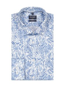 Olymp - Modern Fit Print krekls ar apkakli - 11 BLEU | Stockmann