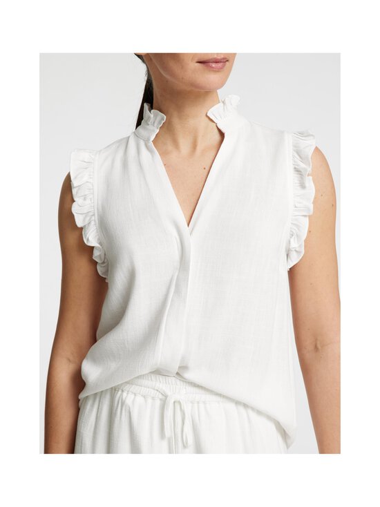 Selected - SlfViva Sun Ruffle tops - SNOW WHITE | Stockmann - photo 3
