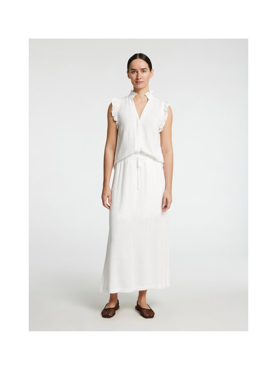 Selected - SlfViva Sun Ruffle tops - SNOW WHITE | Stockmann - photo 4