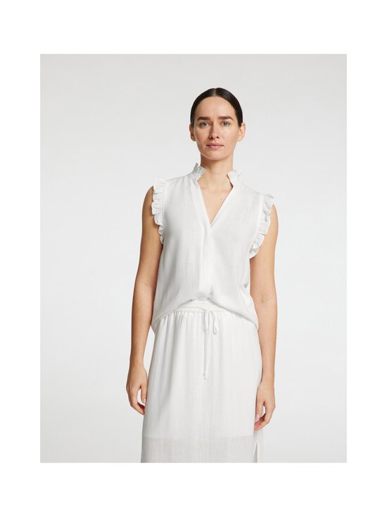 Selected - SlfViva Sun Ruffle tops - SNOW WHITE | Stockmann - photo 6