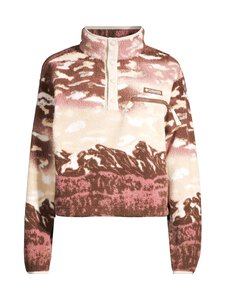 Columbia - Helvetia II Printed Cropped Half Snap -fleecepusero - 256 TOBACCO SISTERS, DARK STONE | Stockmann