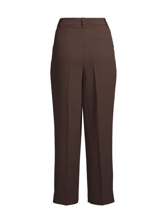 rich & royal - Cropped Pleated -leveälahkeiset housut - 285 DARK CHOCOLATE | Stockmann - photo 2