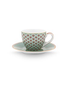 PIP Studio - Blooming Tales - espressokuppi ja lautanen 120 ml - LIGHT BLUE | Stockmann