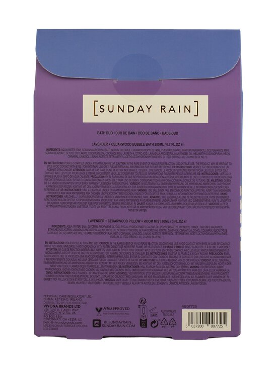 Sunday Rain - Lavender + Cedarwood Sleep Duo -lahjapakkaus - NOCOL | Stockmann - photo 3