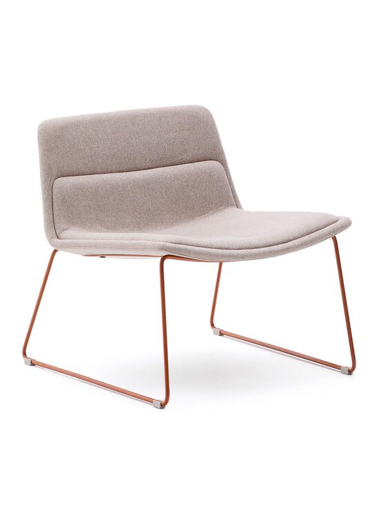 Kave Home - Zahara-nojatuoli Austin-kangas beige / terrakotta - BEIGE | Stockmann - photo 1