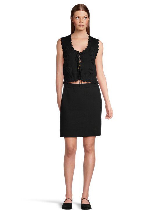 Ganni - Crochet Applique -liivi - 099 BLACK | Stockmann - photo 2