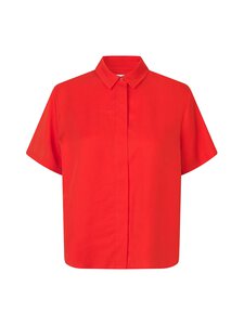 Samsoe Samsoe - Mina kreklblūze - 181662TCX FLAME SCARLET | Stockmann