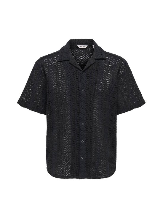 Only & Sons - OnsDani Crochet -kauluspaita - JET BLACK | Stockmann - photo 1